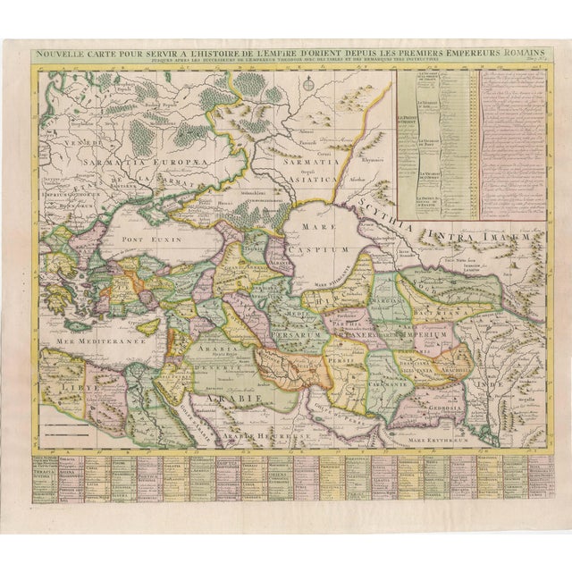 Map of the Eastern Roman Empire by Henri Chatelain, 1719 For Sale