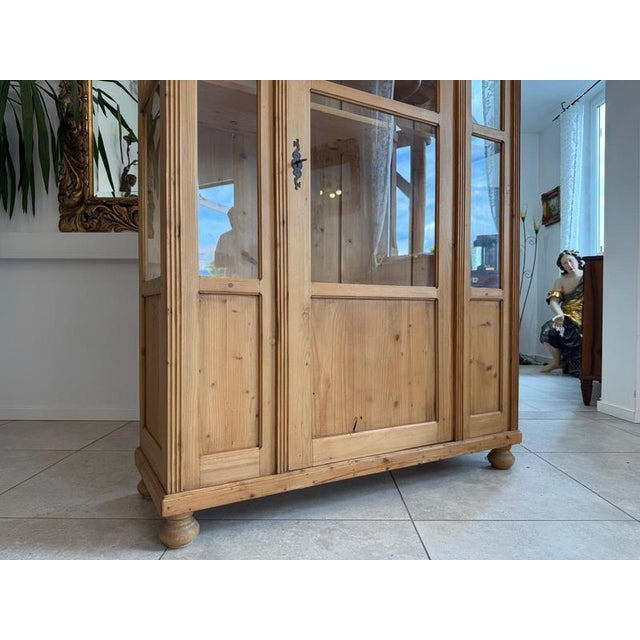 Rustic Display Cabinet in Natural Wood, 1970s For Sale - Image 10 of 13