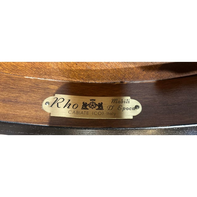 Late 20th Century Italian Rho Mobili d'Epoca Biedermeier Style Side Table - A Pair For Sale - Image 12 of 12