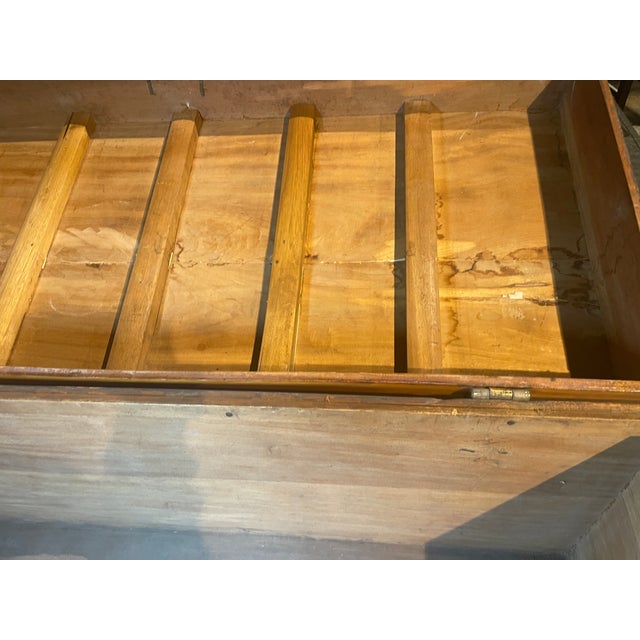 Circa 1875 Chinese Camphor Chest Featuring Solid Brass Hardware. For Sale - Image 10 of 12