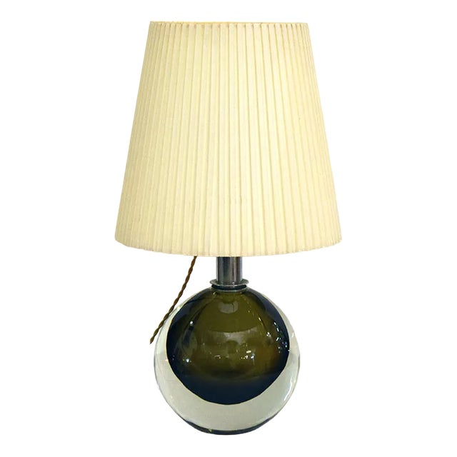 Mid-Century Table Lamp in Murano Glass by Flavio Poli for Seguso, 1950s For Sale