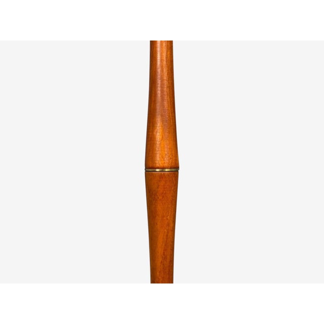 Red Eae, Swedish Modern, Adjustable Floor Lamp, Teak, Brass, Sweden, 1950s For Sale - Image 8 of 12