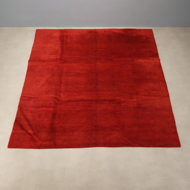 Middle Eastern Red Gabbeh Rug in Wool For Sale - Image 3 of 8