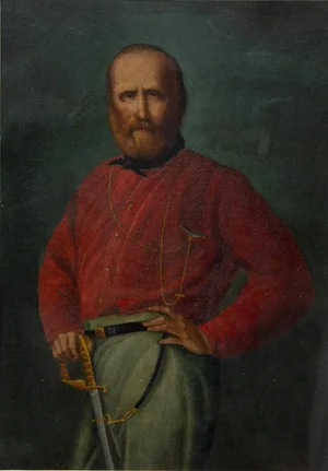 Unknown, Portrait of Young Giuseppe Garibaldi, Oil On Copper, 19th Century