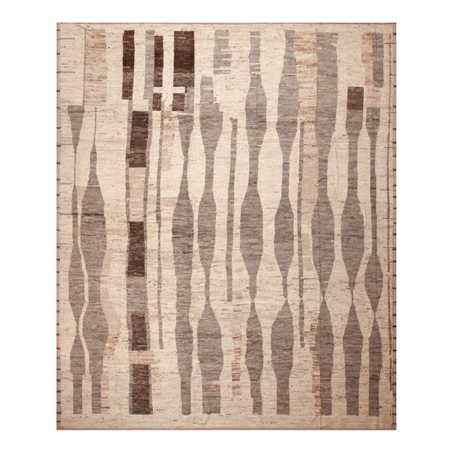 Nazmiyal Collection Large Tribal Modern Area Rug For Sale