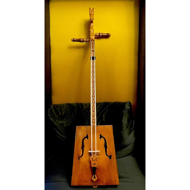 Vintage Traditional Mongolian Morin Khuur/Matouqin Horse Head