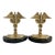 Vintage Andrea by Sadek Brass and Marble Caduceus Bookends - A Pair For Sale
