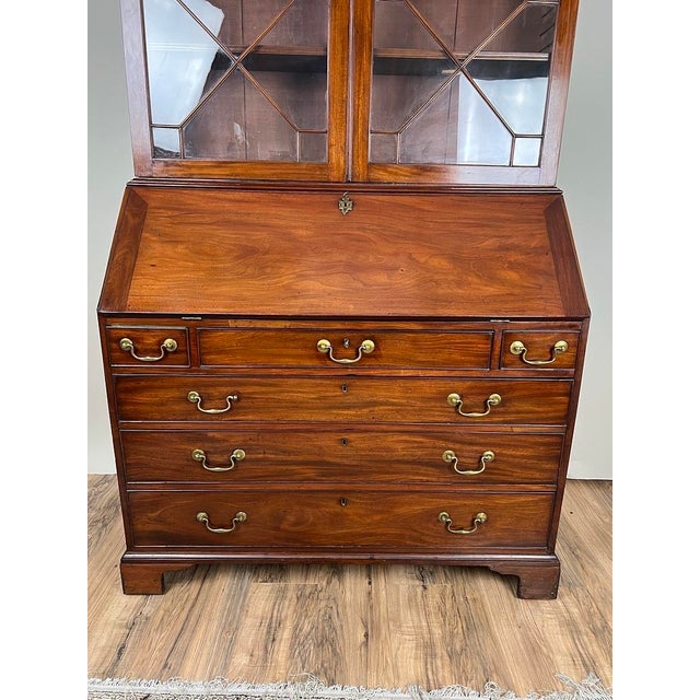 Antique George III Secretary With Bookcase C. Late 18th Century For Sale In Boston - Image 6 of 9