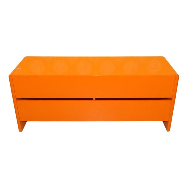 Pop Art Orange Model 32244 Quadro Chest by Jürgen Lange for Schönbuch, 1970s For Sale