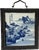 An antique set of four Chinese porcelain plaques, each hand-painted in underglaze cobalt blue with a mountain-and-water...