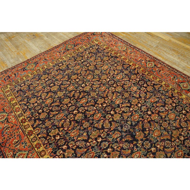 Handmade antique NW Persian carpet. Woven circa 1800 (early 19th century). Persian informal rug, size 6'2" x 10'4"....