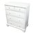 Vintage White Painted Chest of Drawers With Five Drawers For Sale - Image 4 of 17