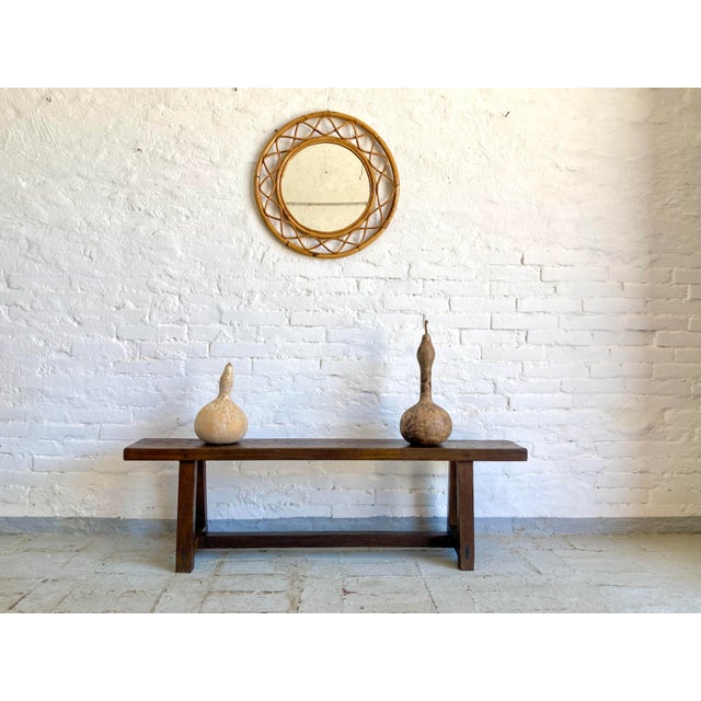 Italian Oak Bench, 1940s For Sale - Image 14 of 14