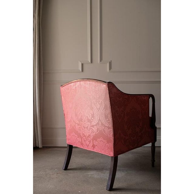 Late 20th Century Louis XVI Pink Bergère Chairs by Woodmark Originals - A Pair For Sale - Image 16 of 18