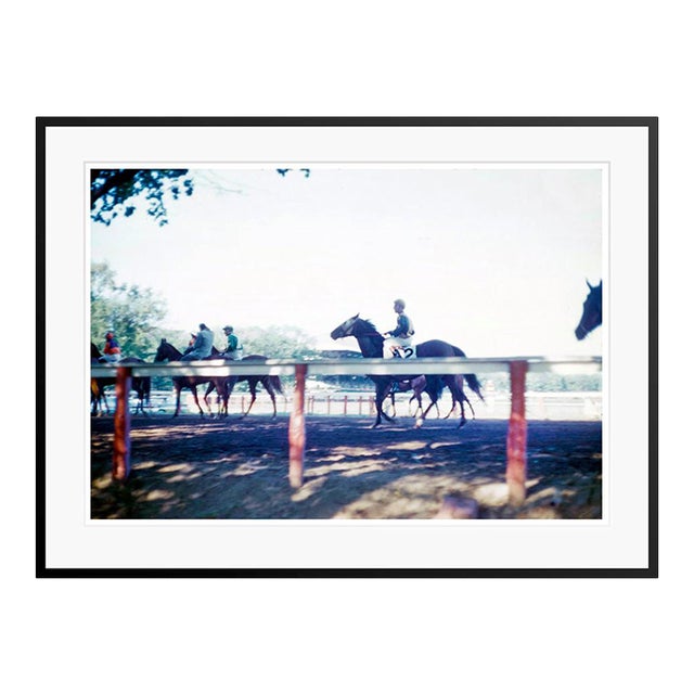 Toni Frissell 'Horse Race at Saratago' Archival Pigment Print Framed in Black For Sale