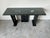 1980s 80's Postmodern Italian Design Geometric Console Table W/ Glass Top For Sale - Image 5 of 12