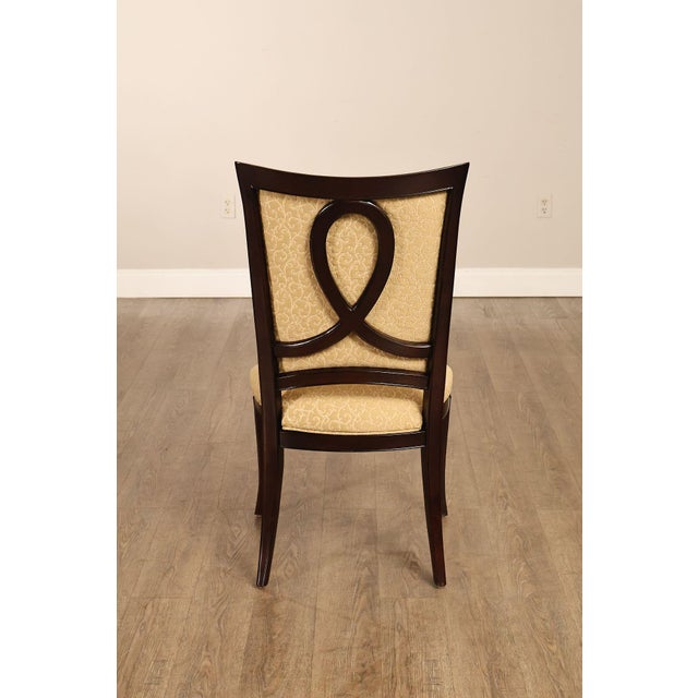 Thomasville Transitional Set of Eight Mahogany Dining Chairs For Sale - Image 13 of 18