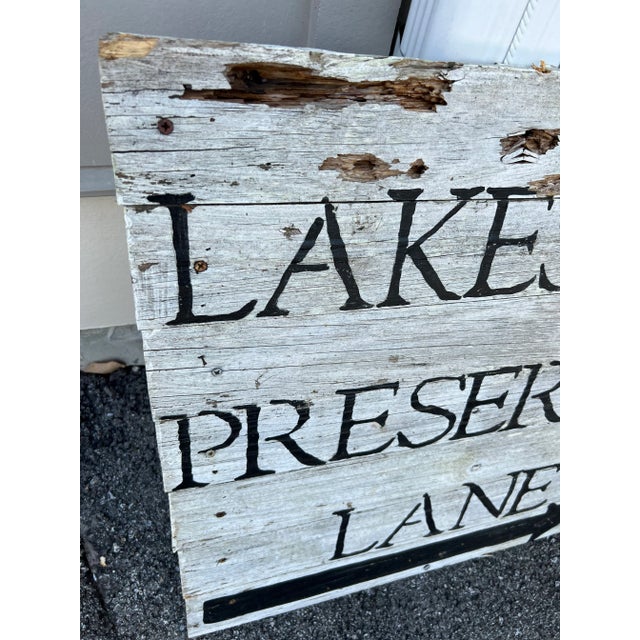 1920s Lakeside Authentic Wooden Wall Accent For Sale In Atlanta - Image 6 of 13