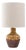 20th Century German Brown Lava Ceramic Table Lamp For Sale