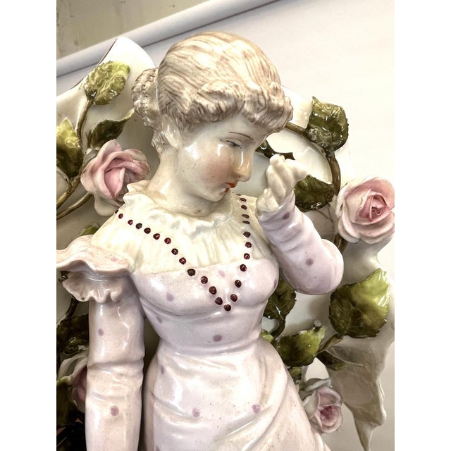 Large Art Nouveau Vase in German Slip For Sale - Image 4 of 13