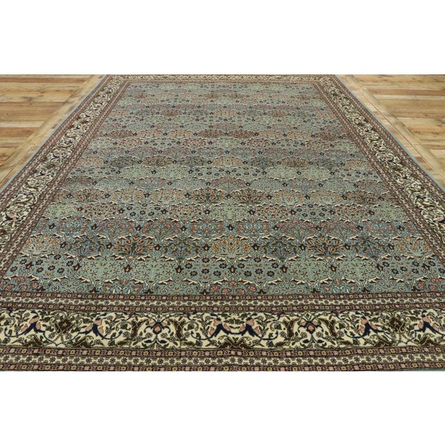 Robin's Egg Blue Vintage Turkish Harker Rug, 07'08 X 10'06 For Sale - Image 8 of 11