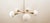 Vintage Italian Sputnik Ceiling Lamp with Forat Oval Glass Cones For Sale - Image 4 of 16