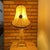 Mid-Century Modern Mid-Century Modern Geometric Amber Acrylic Glass Table Lamp with Hollywood Regency Lampshade, 1960s For Sale - Image 3 of 18