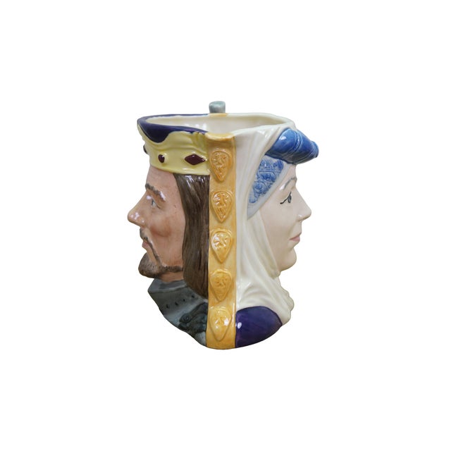 King Arthur and Guinevere (D6836) character jug from the Star-Crossed Lovers Collection by Royal Doulton. A two-faced...