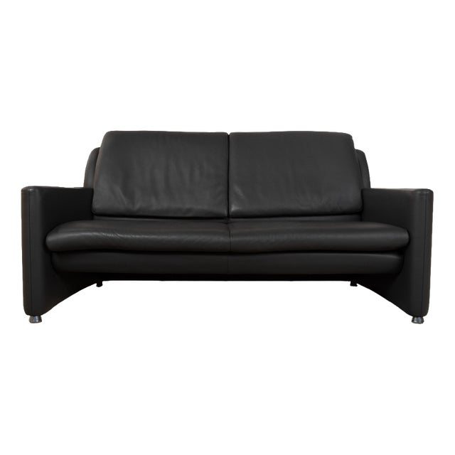 Fidamigo 3-Seater Sofa in Anthracite Leather from Leolux For Sale