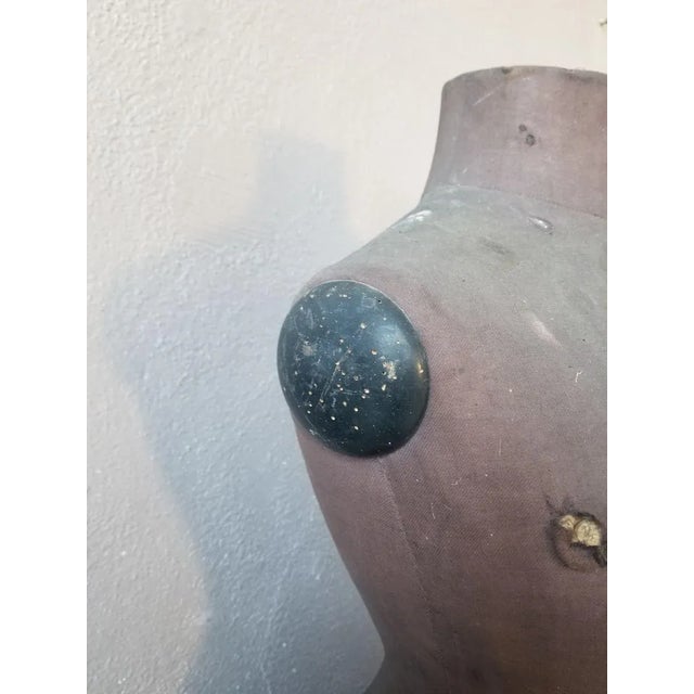 Wood Antique Seamstress Bust, 1900s For Sale - Image 7 of 8