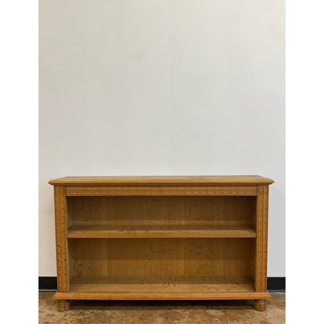 Wood Vintage Scandinavian Oak Bookshelf For Sale - Image 7 of 15