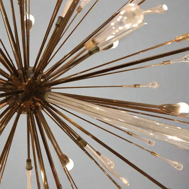 1960s Twenty Light Modernist Sputnik Chandelier For Sale - Image 4 of 5