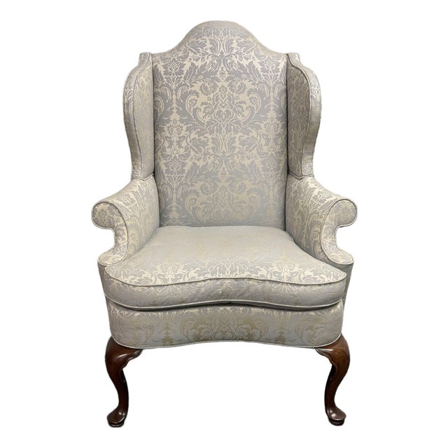 Vintage Southwood Traditional Wingback Chair For Sale