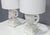 White 1960s Chapman White Ceramic Ram Head Lamps - a Pair For Sale - Image 8 of 9