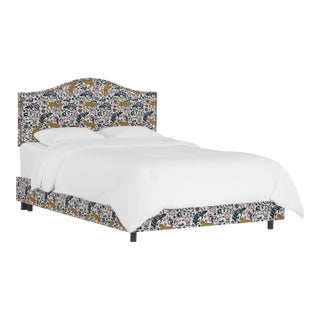 Ashland Bed in Mustard Plum Leopard, Twin For Sale