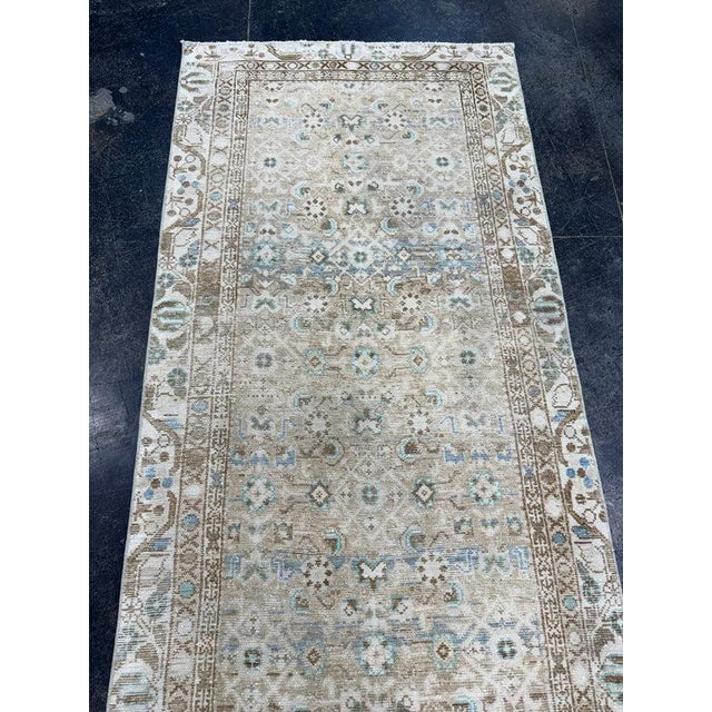 Contemporary Turkish Vintage Rug 3' x 9'7" For Sale - Image 3 of 7