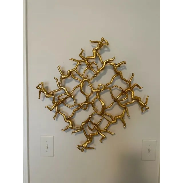Uttermost Golden Gymnasts Wall Square For Sale In Greensboro - Image 6 of 6