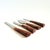 Mid-Century Modern Vintage Tortoiseshell Handle Cheese Serving Tools by Sheffield, England - 4 Piece Set For Sale - Image 3 of 9
