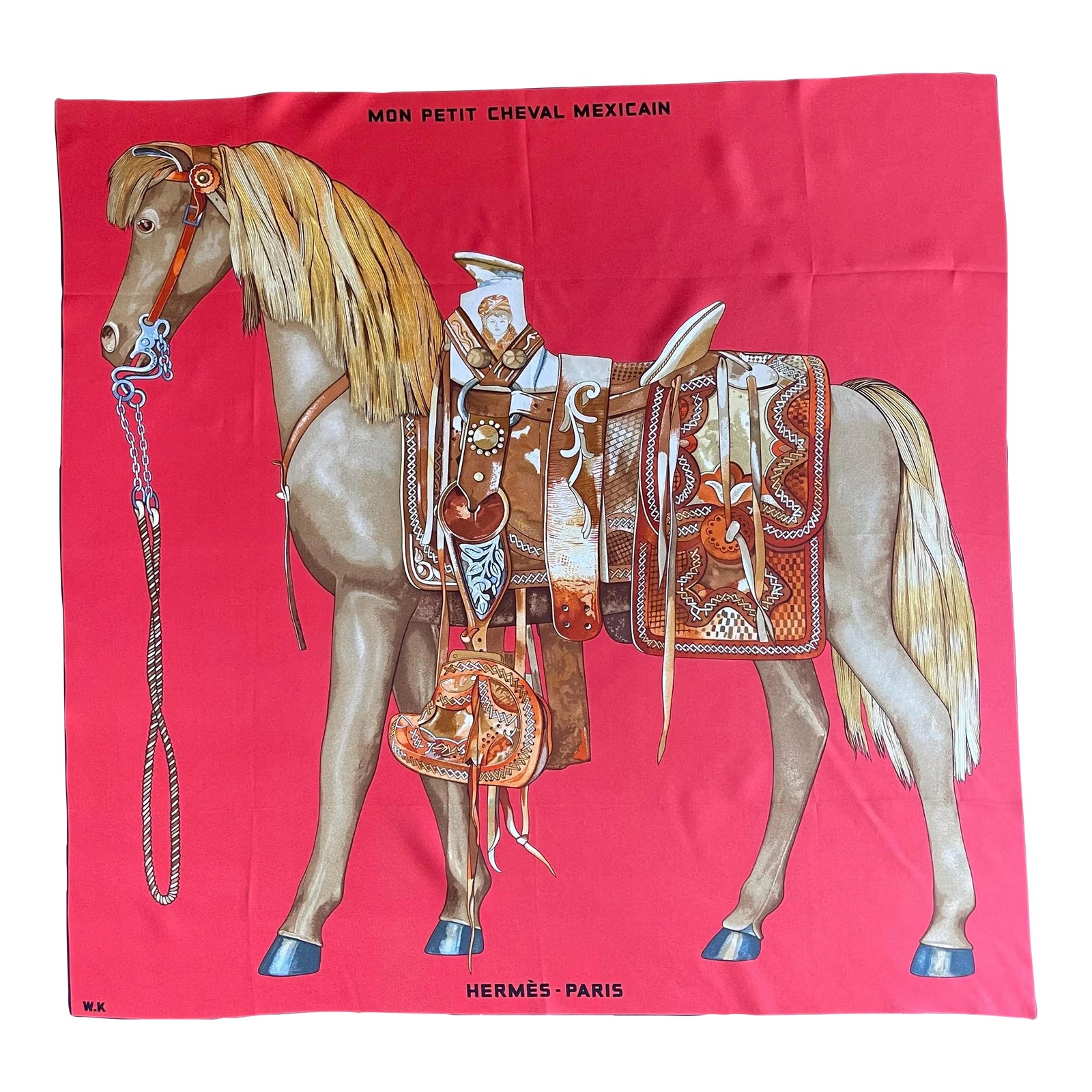 Hermès Scarf « Mon Petit Cheval Mexicain » 2009 | Chairish