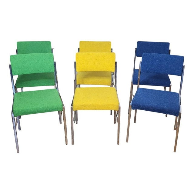 Vintage Strafor Chairs, 1970, Set of 6 For Sale - Image 11 of 11