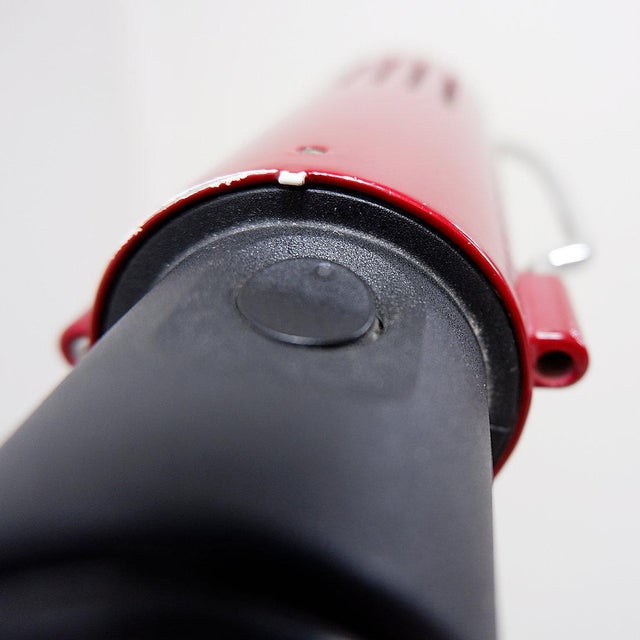 1970s Space Age Floor Lamp with Dark Red Shade, 1970s For Sale - Image 5 of 16