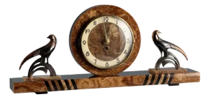 Art Deco Marble Table Clock