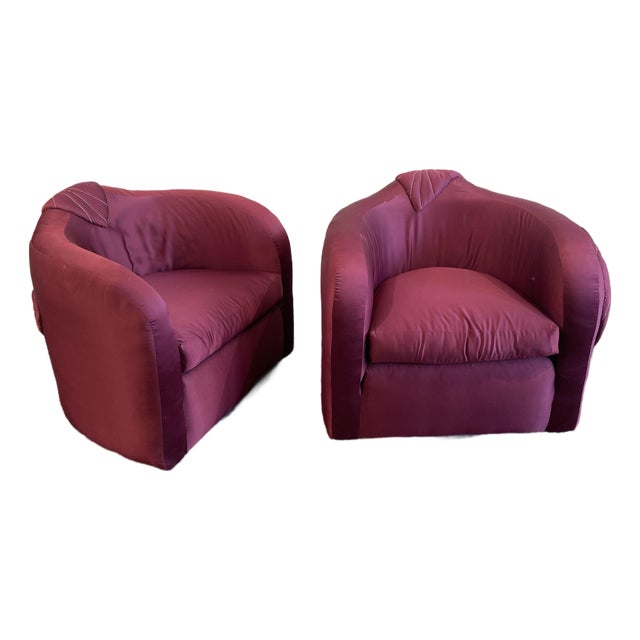 1980s Vintage 360 Swivel Chairs - A Pair For Sale