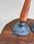 Vintage Scandinavian Wood & Verdigris Patina Candlesticks, a Pair — Rustic Modern For Sale In Miami - Image 6 of 9