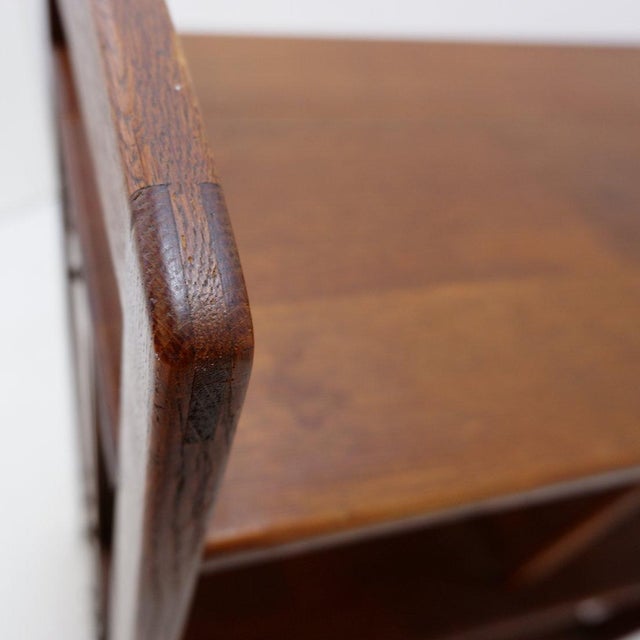 Art Deco Magazine Rack on Casters For Sale - Image 3 of 15