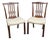 Pair of John Widdicomb Chippendale Style Mahogany Dining Chairs For Sale