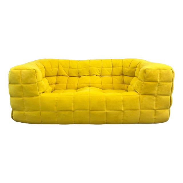 Yellow Kashima Two-Seater Sofa Ligne Roset For Sale
