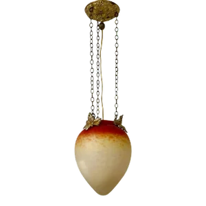 Early 1900s Art Nouveau Hanging Schneider Lamp