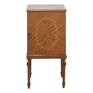 Satinwood Inlaid Bedside Cabinet, 1890s For Sale