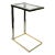 Vintage Postmodern DIA Cantilever Brass / Chrome Side End Table For Sale
